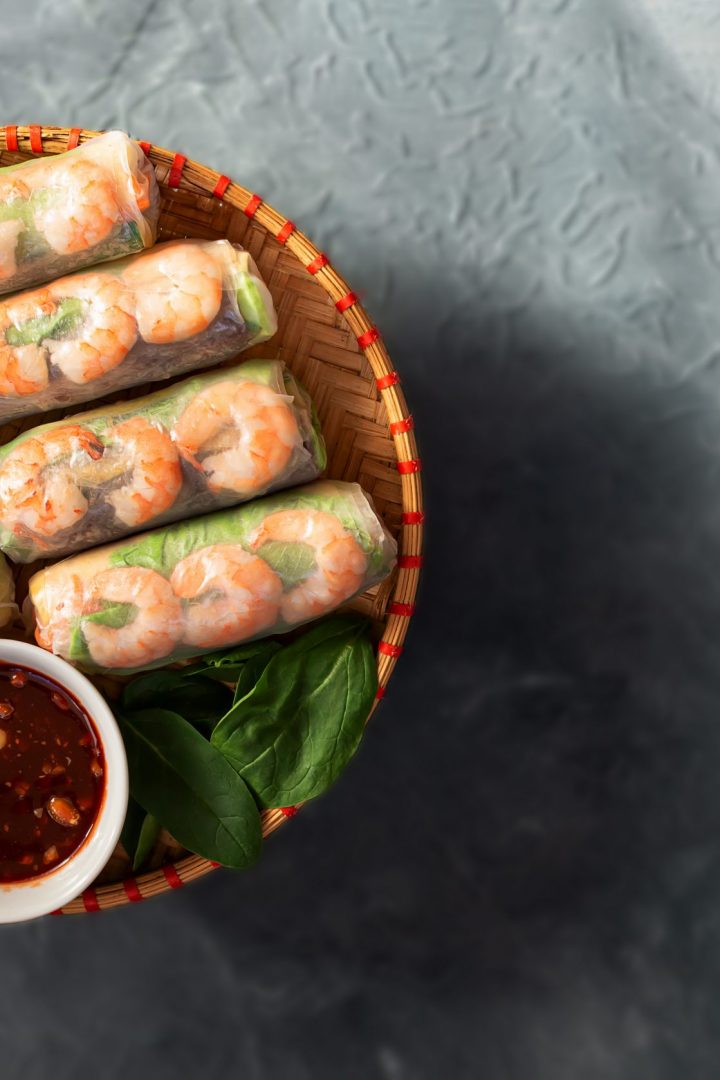 spring-rolls-with-chicken-tiger-prawns-fresh-herbs-hot-sauce-scaled.jpg